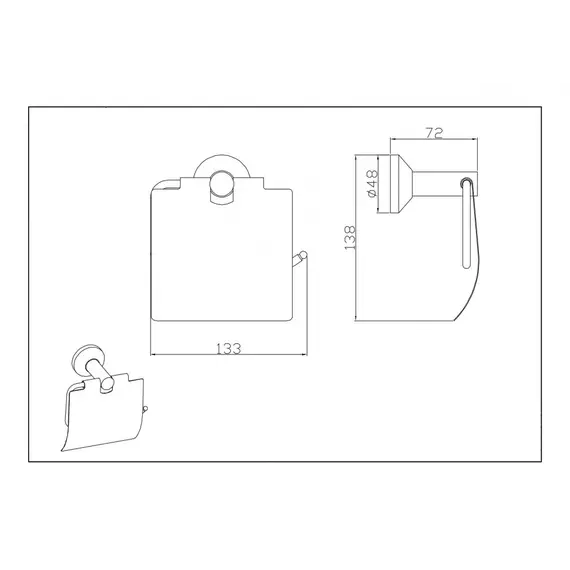 Бумагодержатель Ceramalux FLEUR 78307