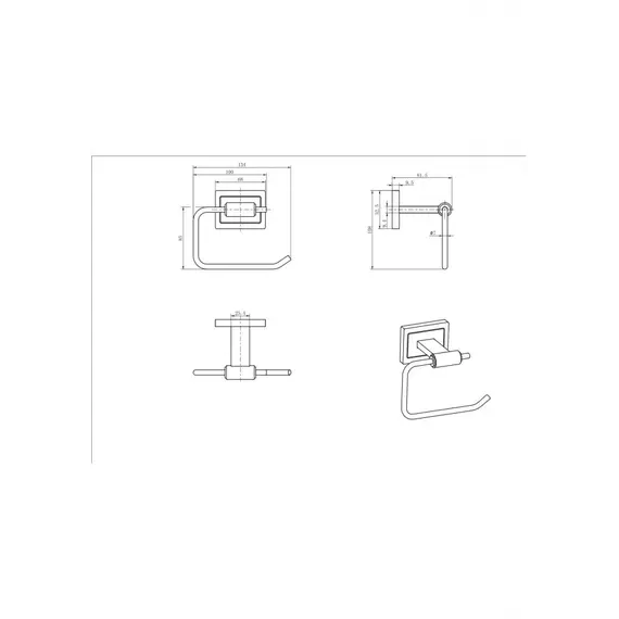 Бумагодержатель Ceramalux GAMMA  12307A