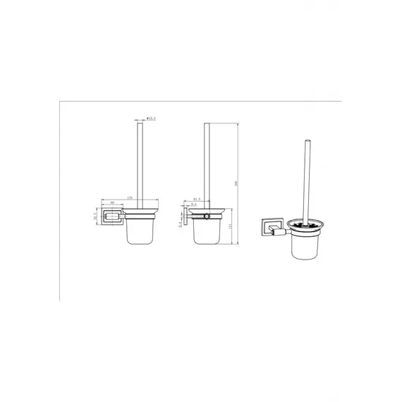 Ёршик подвесной Ceramalux GAMMA 12313