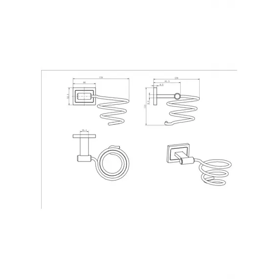 Держатель для фена Ceramalux GAMMA 12316