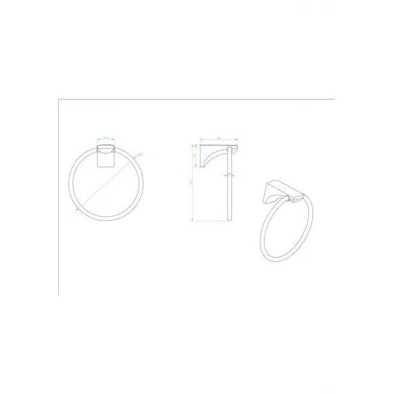 Полотенцедержатель Ceramalux MONELLI  70006