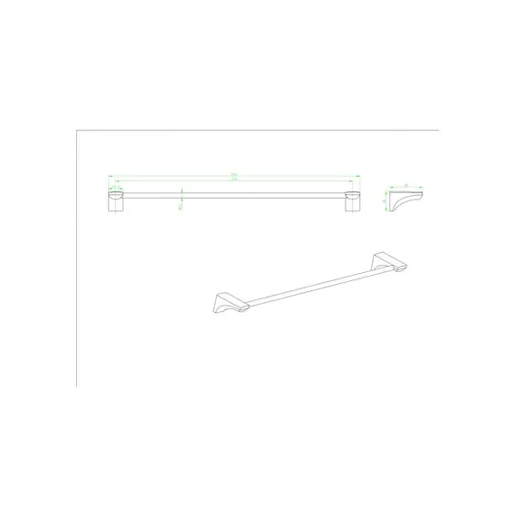 Полотенцедержатель Ceramalux MONELLI  70008