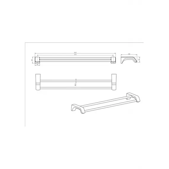 Полотенцедержатель Ceramalux MONELLI  70009