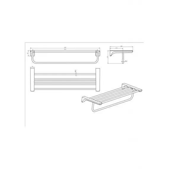 Полотенцедержатель Ceramalux MONELLI  70010