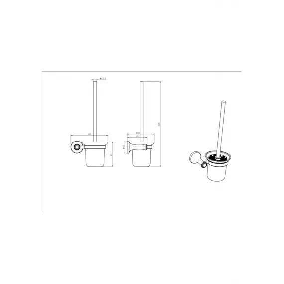 Ёршик подвесной Ceramalux VALENCIA 88513G