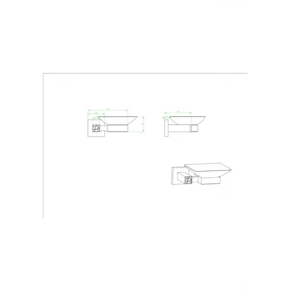 Мыльница Стекло Ceramalux VENEZIA  88604