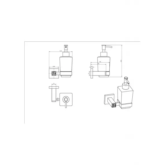 Дозатор Ceramalux VENEZIA  88612-1