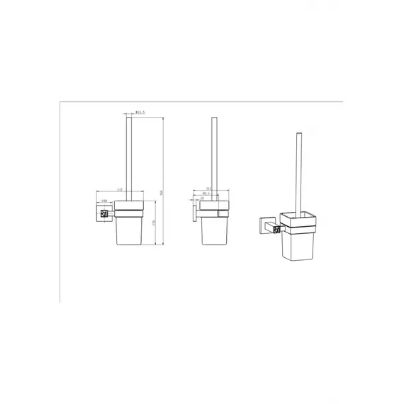 Ёршик подвесной Ceramalux VENEZIA  88613-1