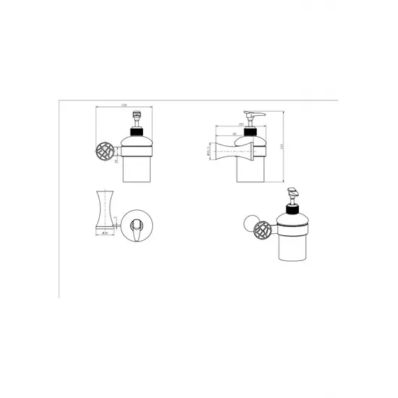 Дозатор Ceramalux VIRGINIA 94312A