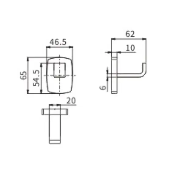Крючок Ceramalux CUBE 12601