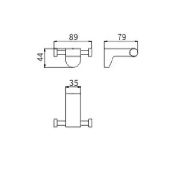 Крючок двойной Ceramalux NEO 51001