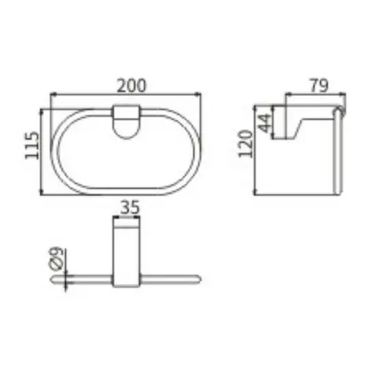Полотенцедержатель Ceramalux NEO  51006