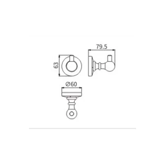 Крючок Ceramalux CAPS 51301