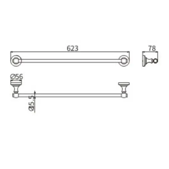 Полотенцедержатель Ceramalux BIANCO 52008