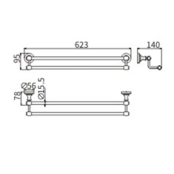 Полотенцедержатель Ceramalux BIANCO 52009