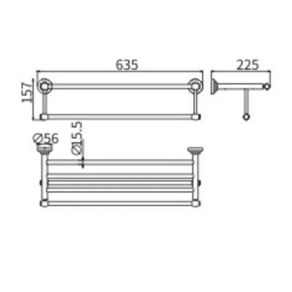 Полотенцедержатель Ceramalux BIANCO 52010