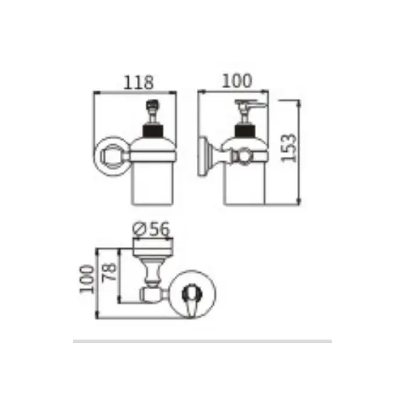 Дозатор Ceramalux BIANCO 52012