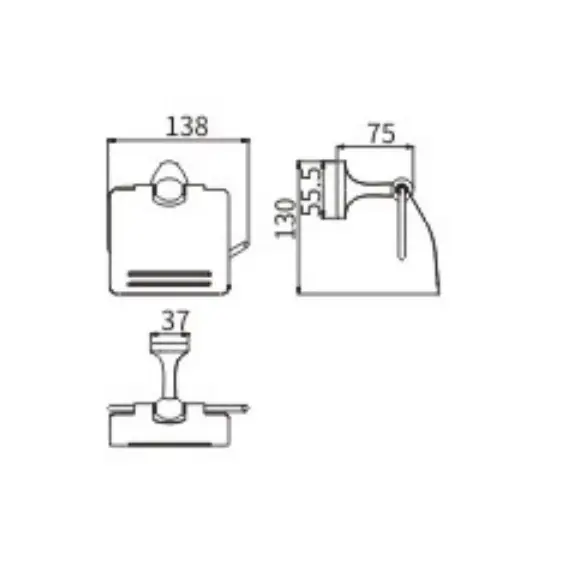 Бумагодержатель Ceramalux BELL  53507