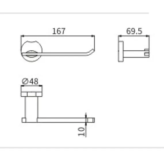 Бумагодержатель Ceramalux LOFT 53907A