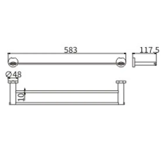 Полотенцедержатель Ceramalux LOFT 53909