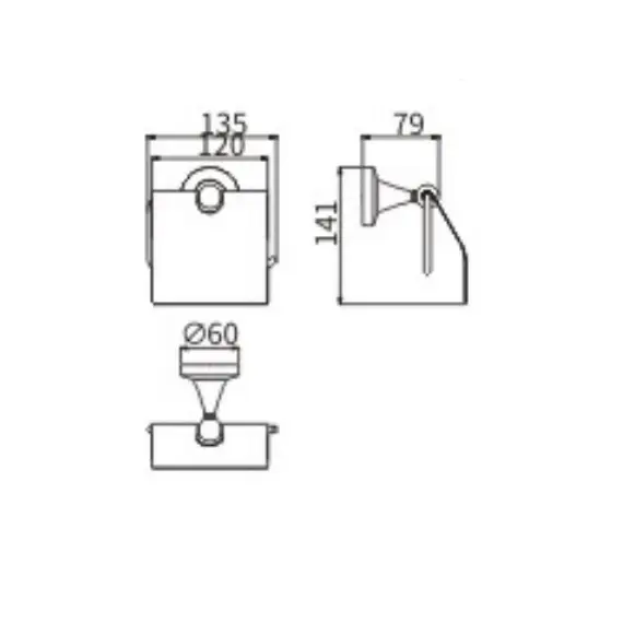 Бумагодержатель Ceramalux LUXURY 57507