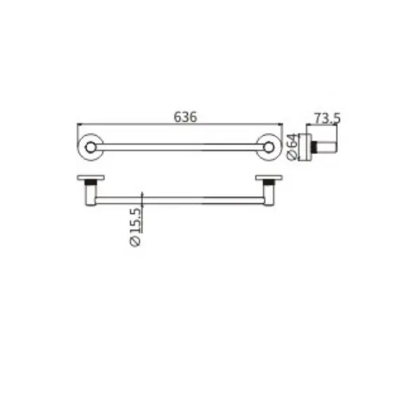 Полотенцедержатель Ceramalux ANTICA 61208-1