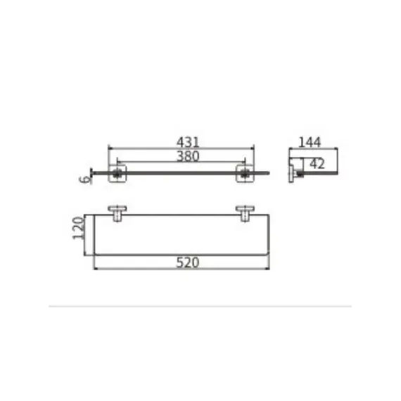 Полотенцедержатель Ceramalux QUADRO 61909