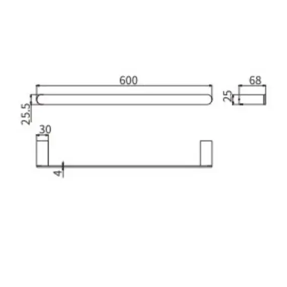 Полотенцедержатель Ceramalux FLORENZIA 63108
