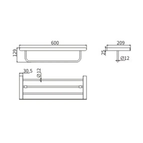 Полотенцедержатель Ceramalux FLORENZIA 63110