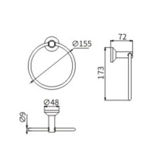 Полотенцедержатель Ceramalux FLEUR 78306