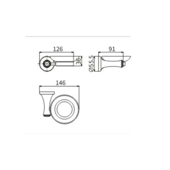 Мыльница стекло Ceramalux VALENCIA 88504G
