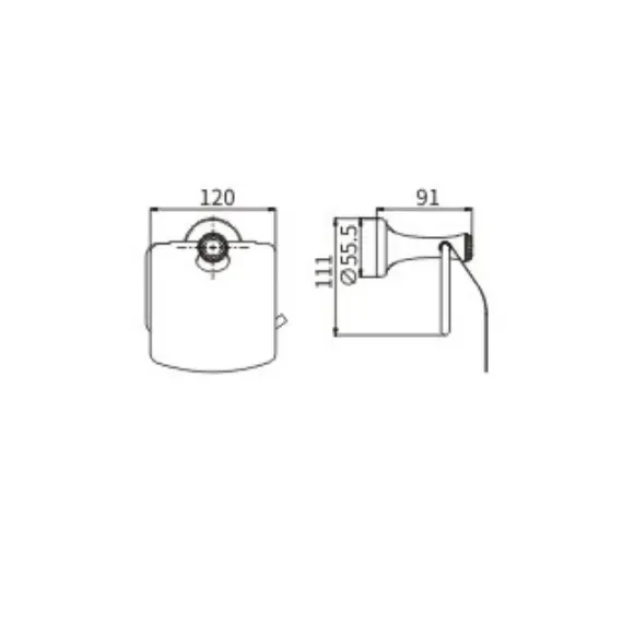 Бумагодержатель Ceramalux VALENCIA 88507G