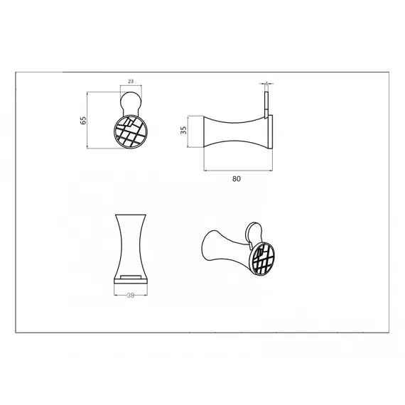 Крючок Ceramalux VIRGINIA 94301A