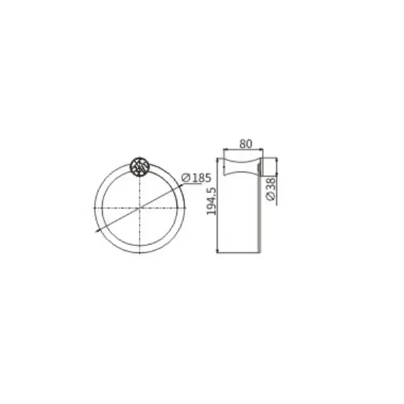 Полотенцедержатель Ceramalux VIRGINIA 94306A