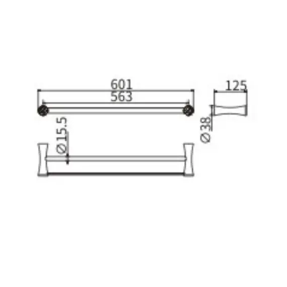 Полотенцедержатель Ceramalux VIRGINIA 94309A