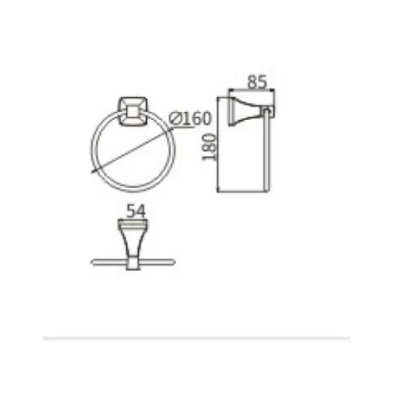 Полотенцедержатель Ceramalux DOMINO 95406