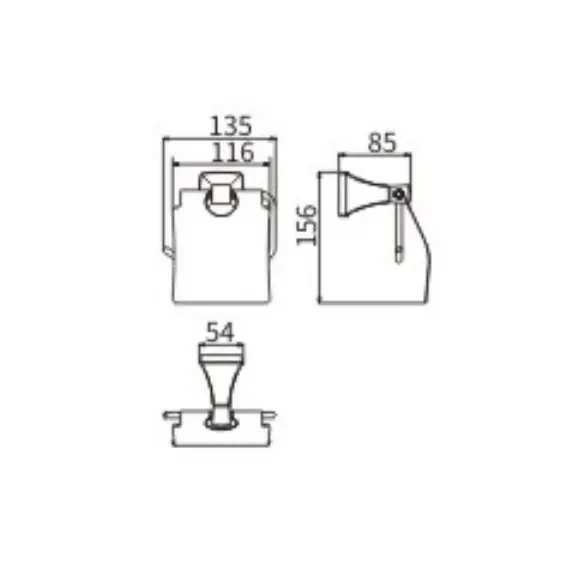 Бумагодержатель Ceramalux DOMINO 95407