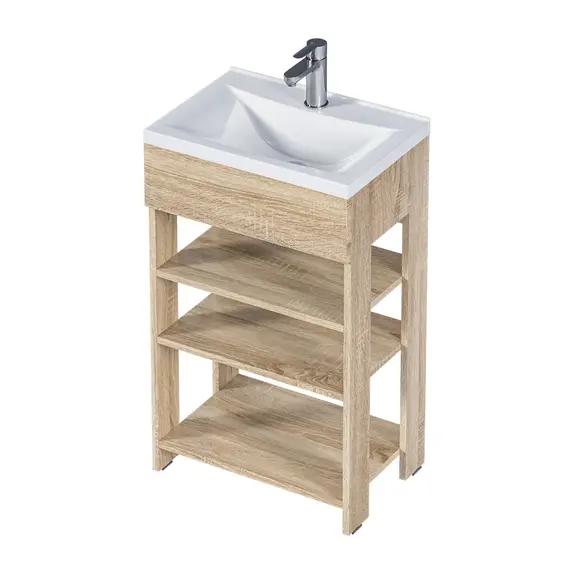 Тумба напольная с раковиной 1Marka Revo с 3 полками