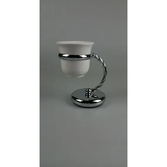 Stil Haus Giunone  настольный керамический стакан   хром