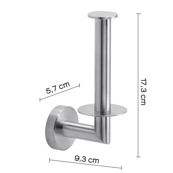 Gedy G-Project  бумагодержатель вертикальный   зачищенный хром