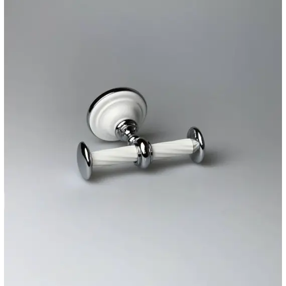 Stil Haus Giunone  крючок двойной   хром - белый