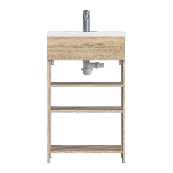 Тумба напольная с раковиной 1Marka Revo с 3 полками
