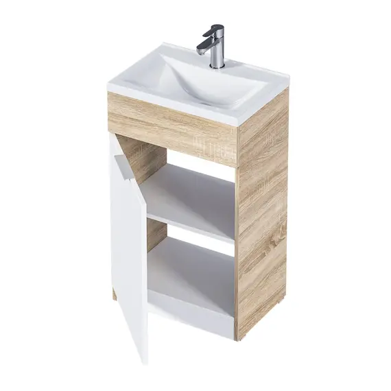 Тумба напольная с раковиной 1Marka Revo 50 см, дуб сонома