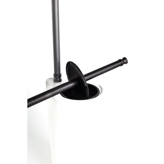 Stil Haus Hashi  cтойка: бумагодержатель + ерш керамический   чёрный матовый - белая керамика