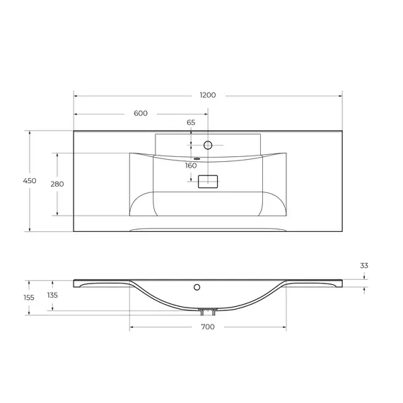 Тумба подвесная BelBagno MARINO Rovere Grigio, раковина белая/черная