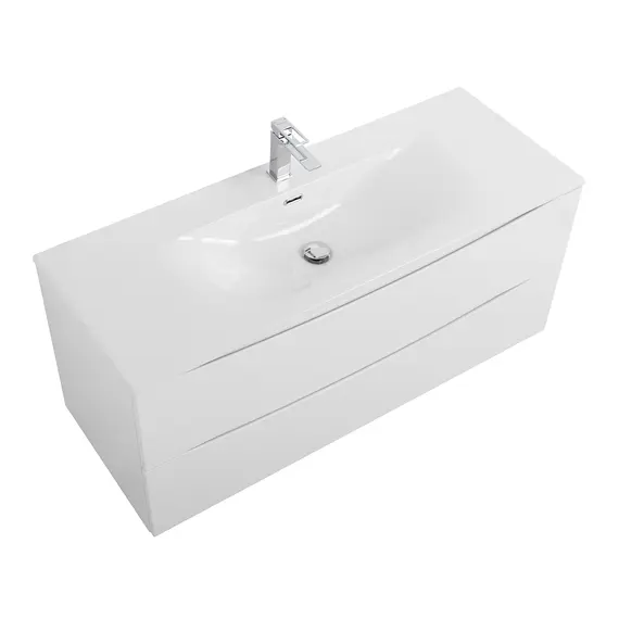 Тумба с раковиной подвесная BelBagno MARINO-CER-N Bianco Lucido