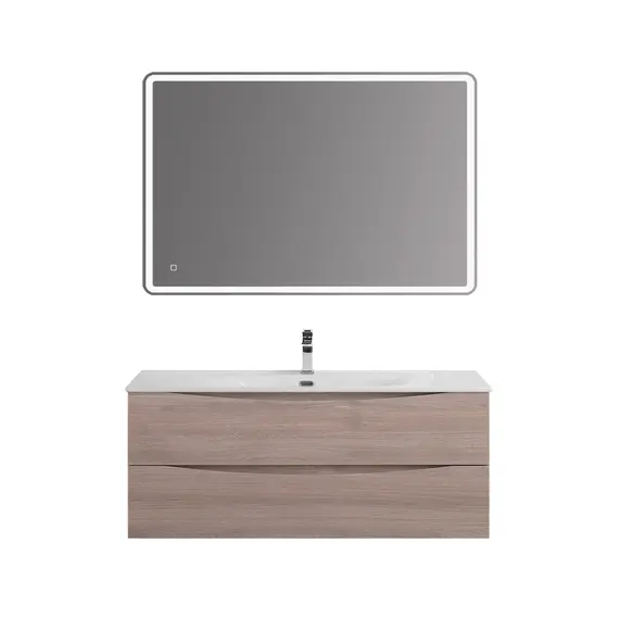 Тумба с раковиной подвесная BelBagno MARINO-CER-N Rovere Grigio