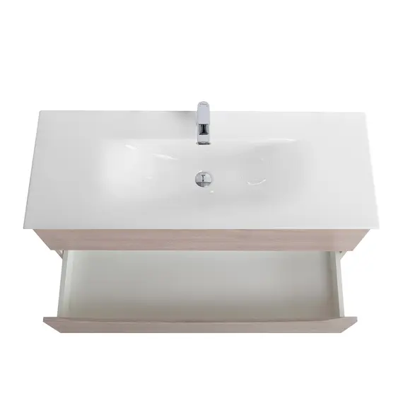 Тумба с раковиной подвесная BelBagno MARINO-CER-N Rovere Grigio