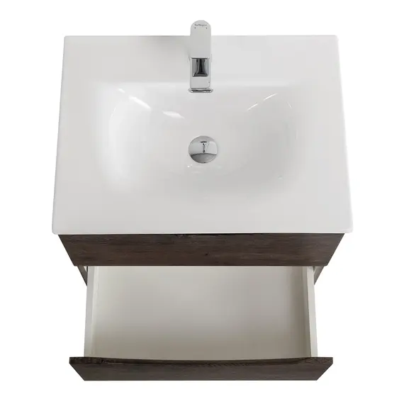 Тумба с раковиной подвесная BelBagno MARINO-CER-N Rovere Nature Grigio