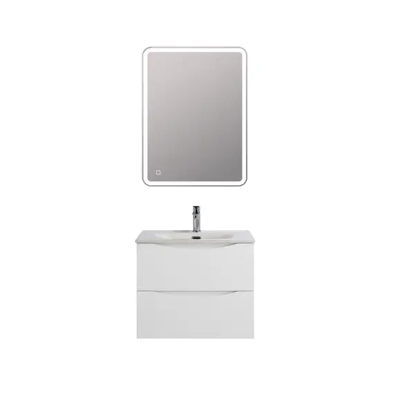 Тумба с раковиной подвесная BelBagno MARINO-CER-N Bianco Opaco